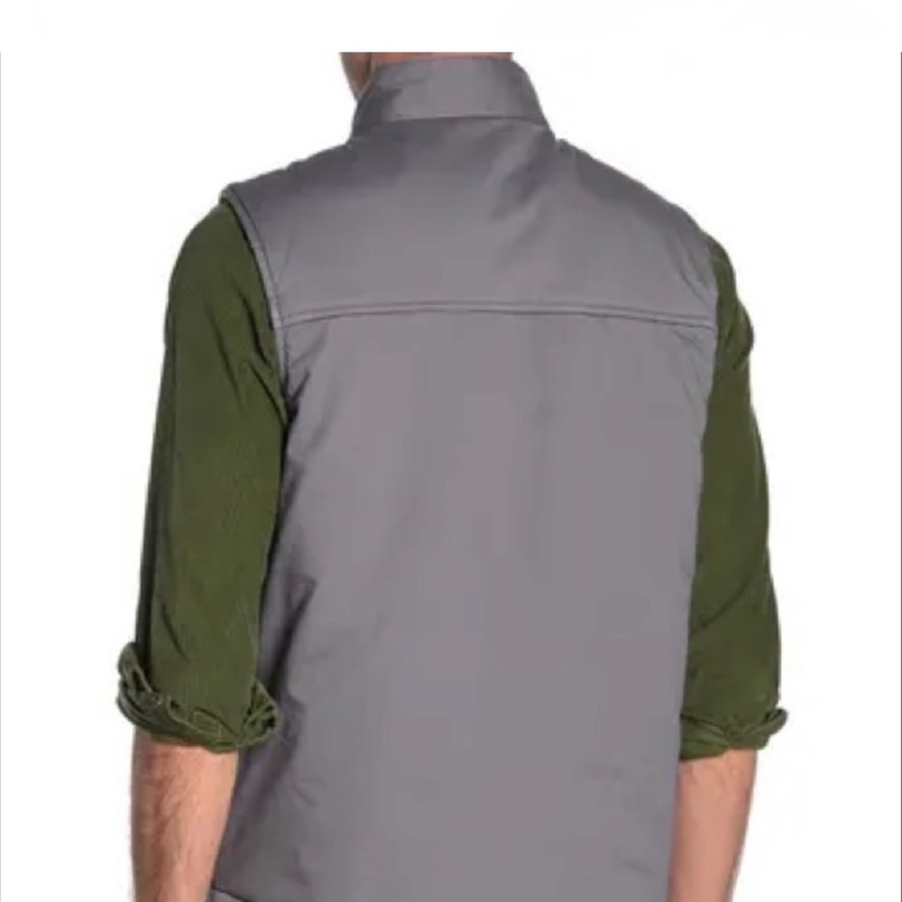 Tommy Bahama Top Sail Reversible Cotton Vest Grey and Tan Men’s XL